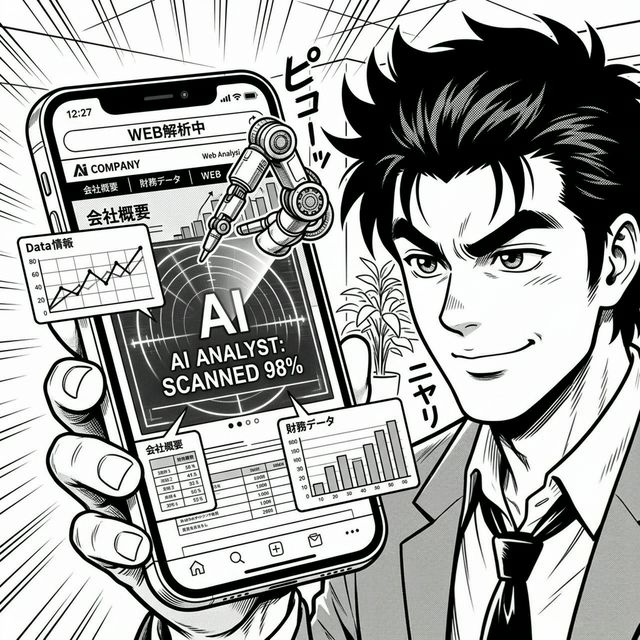 AIが会社HPを自動取得・分析