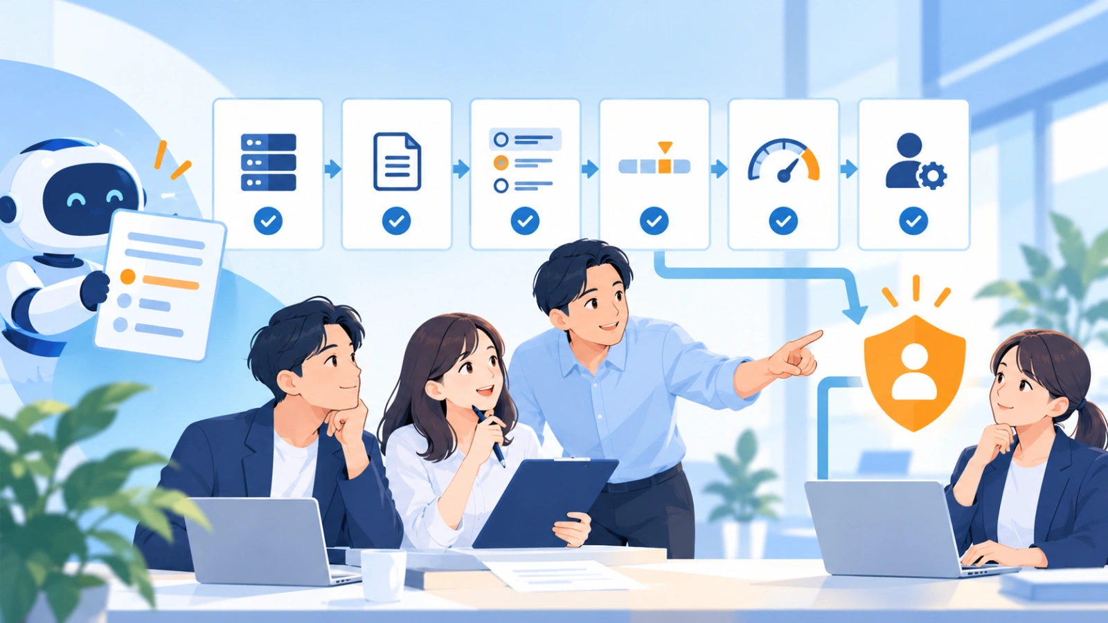 レスポンスを安全に扱うを表す図解イラスト
